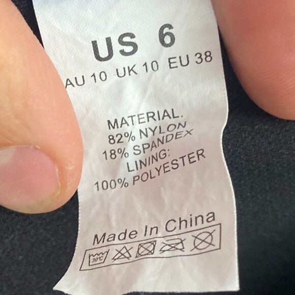 Hilor Lace Up One Piece High Waisted Swimsuit Floral Pattern Size 6 - Picture 4 of 5